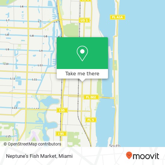 Neptune's Fish Market map