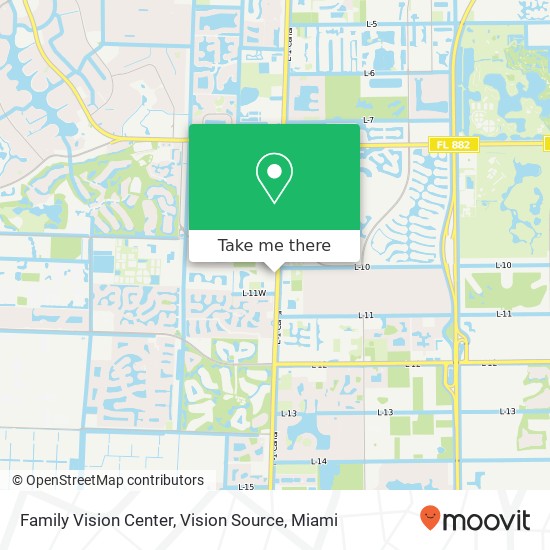Mapa de Family Vision Center, Vision Source