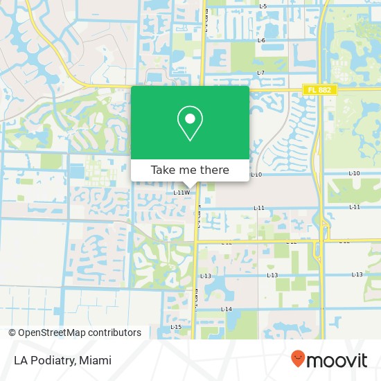 LA Podiatry map
