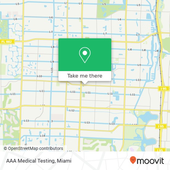 Mapa de AAA Medical Testing