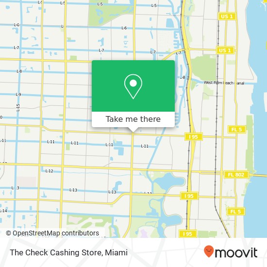 The Check Cashing Store map