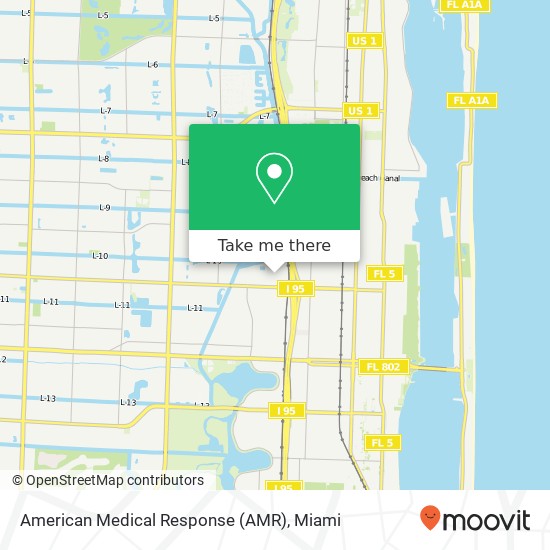 American Medical Response (AMR) map