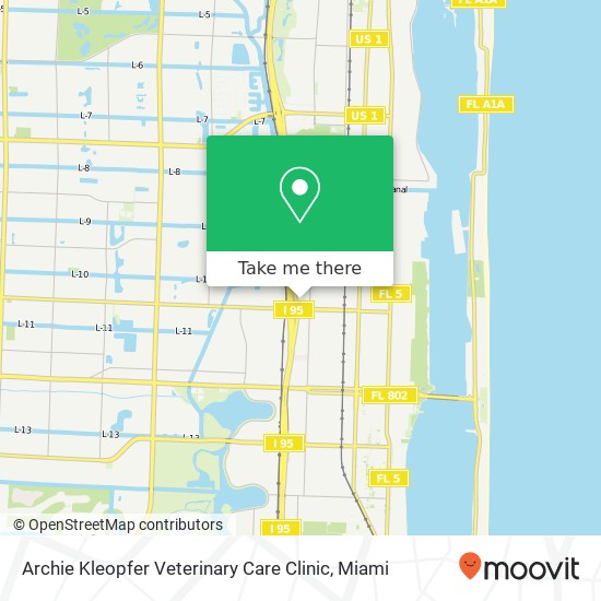 Archie Kleopfer Veterinary Care Clinic map