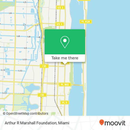 Arthur R Marshall Foundation map