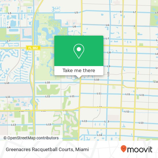 Greenacres Racquetball Courts map