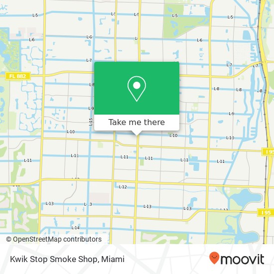 Mapa de Kwik Stop Smoke Shop