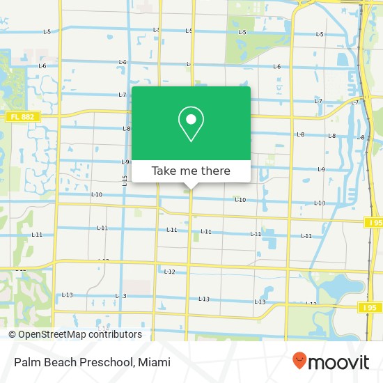 Palm Beach Preschool map