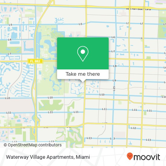 Waterway Village Apartments map