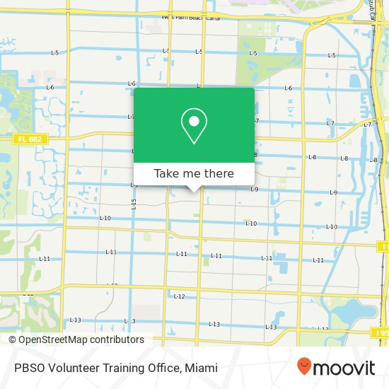 PBSO Volunteer Training Office map