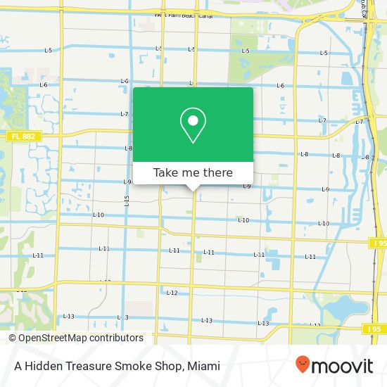 A Hidden Treasure Smoke Shop map