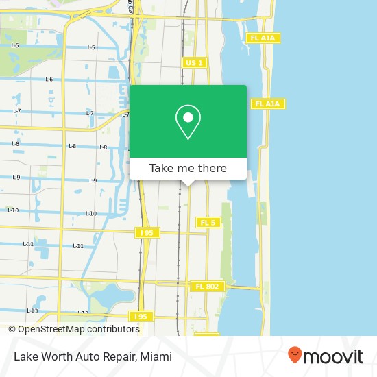 Mapa de Lake Worth Auto Repair