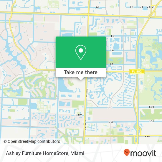 Mapa de Ashley Furniture HomeStore