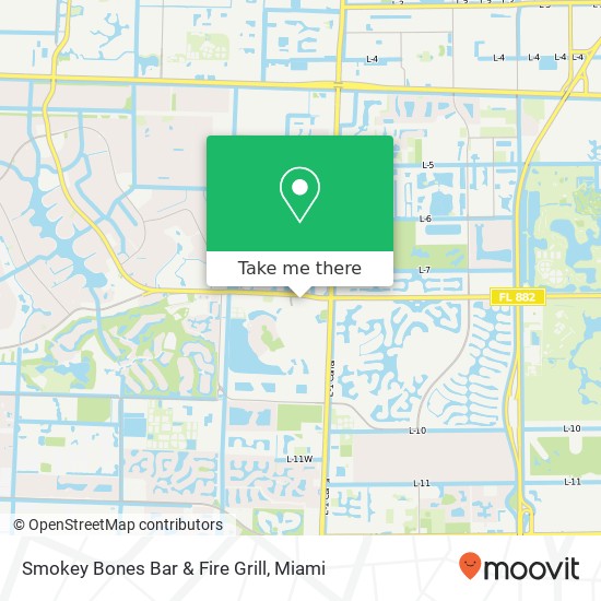 Mapa de Smokey Bones Bar & Fire Grill