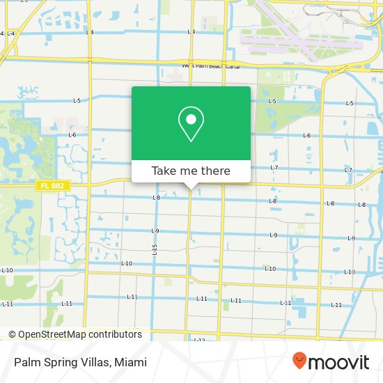 Palm Spring Villas map