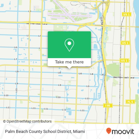 Palm Beach County School District map