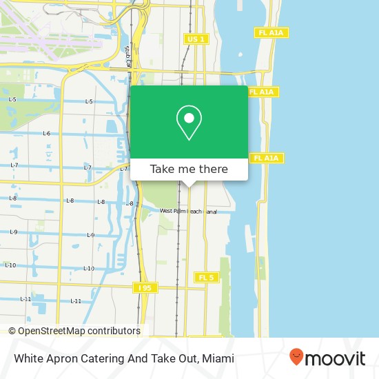 White Apron Catering And Take Out map