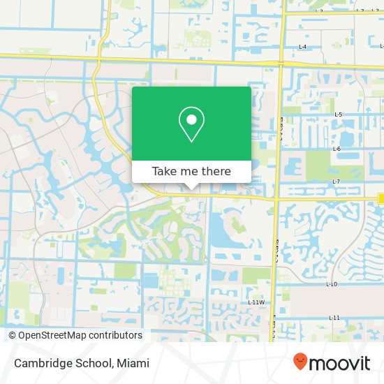 Mapa de Cambridge School