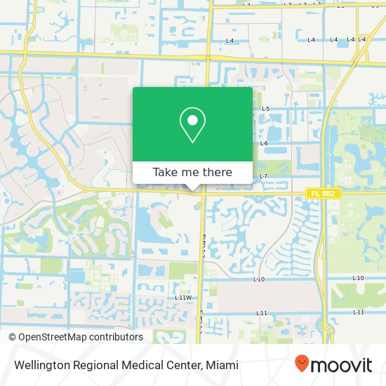 Mapa de Wellington Regional Medical Center