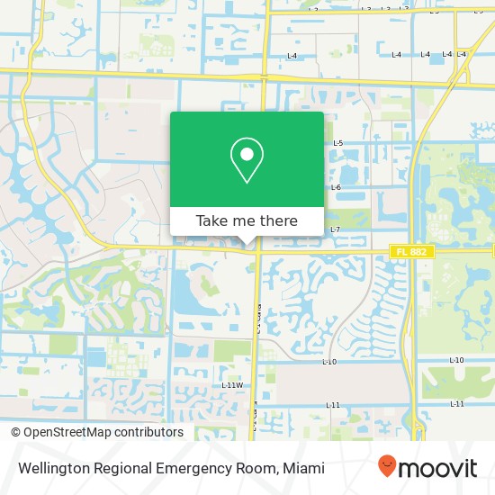 Mapa de Wellington Regional Emergency Room