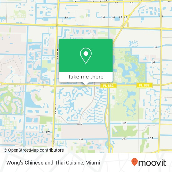 Mapa de Wong's Chinese and Thai Cuisine