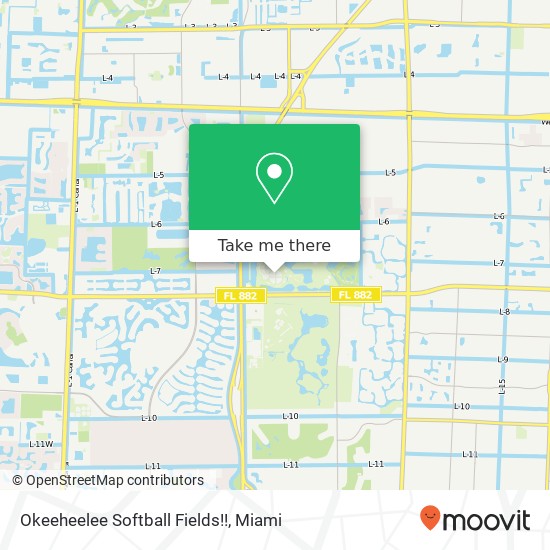 Mapa de Okeeheelee Softball Fields!!
