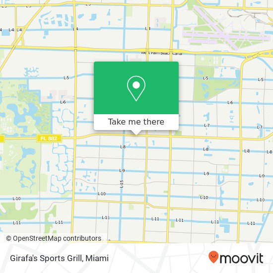 Girafa's Sports Grill map
