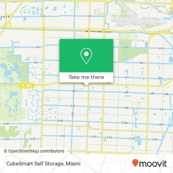 Mapa de CubeSmart Self Storage