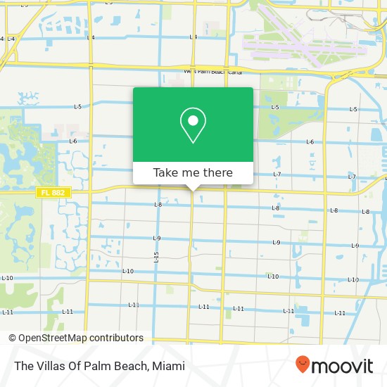 The Villas Of Palm Beach map