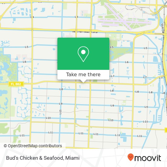 Bud's Chicken & Seafood map