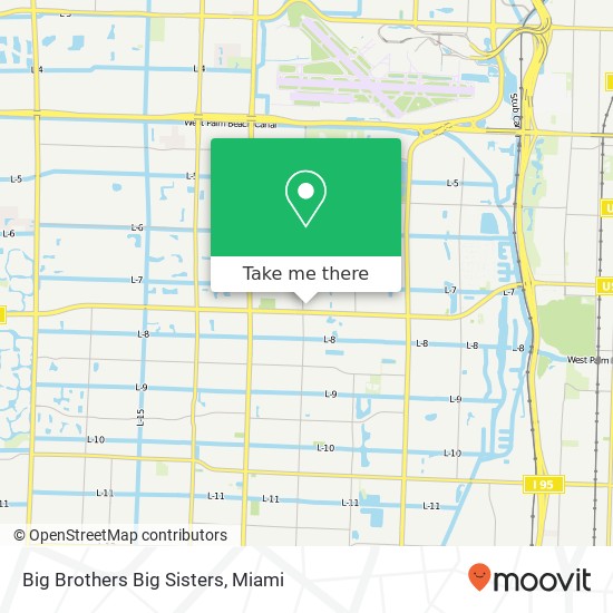 Mapa de Big Brothers Big Sisters