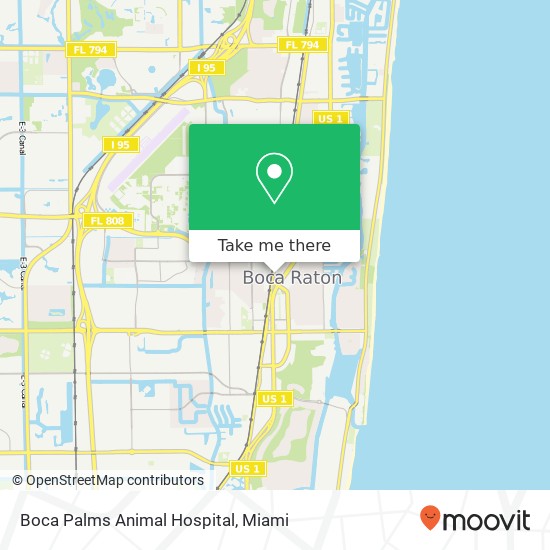 Boca Palms Animal Hospital map