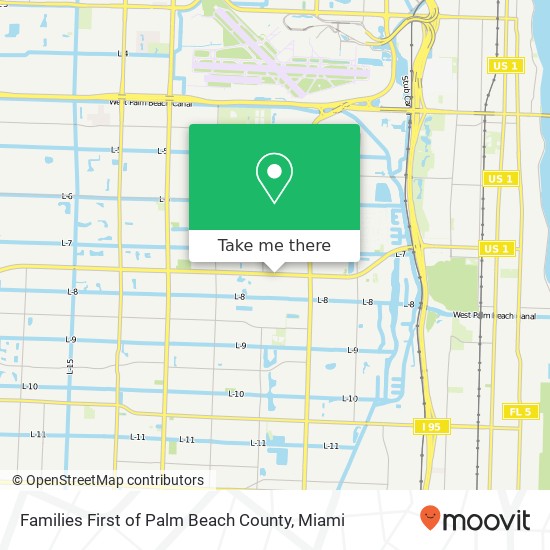 Families First of Palm Beach County map