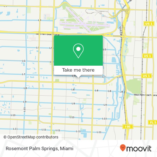 Mapa de Rosemont Palm Springs