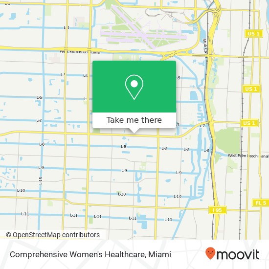 Comprehensive Women's Healthcare map