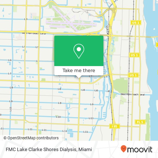 Mapa de FMC Lake Clarke Shores Dialysis