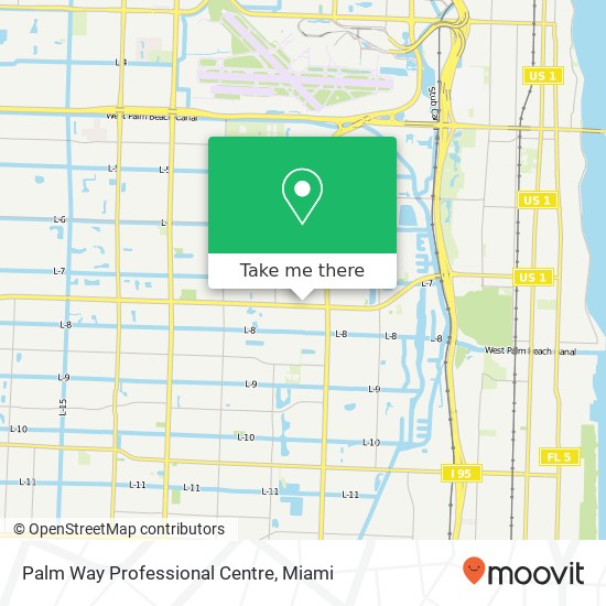 Palm Way Professional Centre map