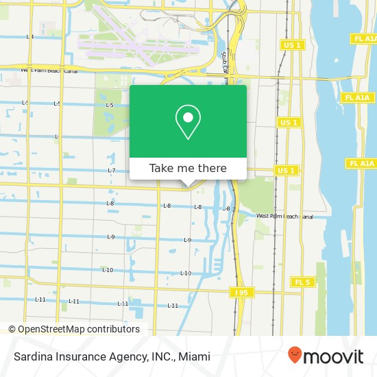 Mapa de Sardina Insurance Agency, INC.