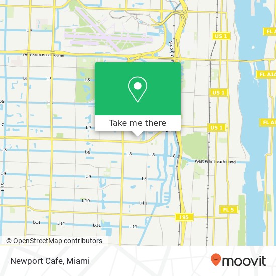 Newport Cafe map