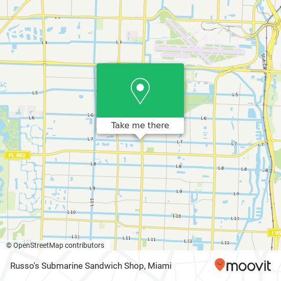 Mapa de Russo's Submarine Sandwich Shop