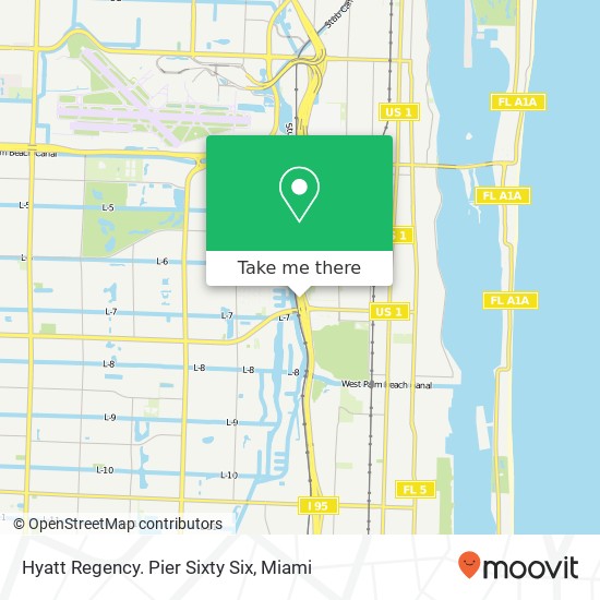 Mapa de Hyatt Regency. Pier Sixty Six