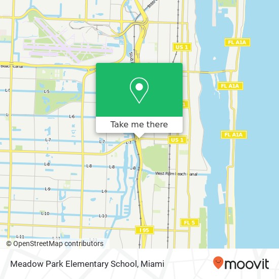 Mapa de Meadow Park Elementary School