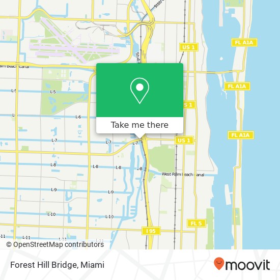 Mapa de Forest Hill Bridge