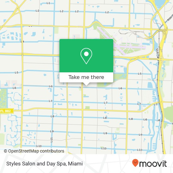 Mapa de Styles Salon and Day Spa