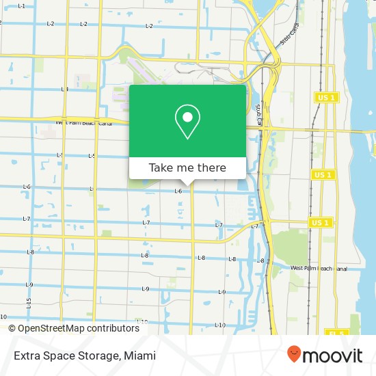 Mapa de Extra Space Storage