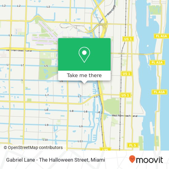 Gabriel Lane - The Halloween Street map