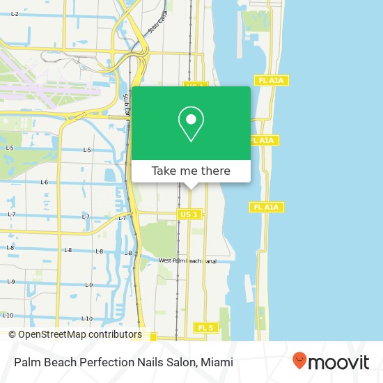 Palm Beach Perfection Nails Salon map