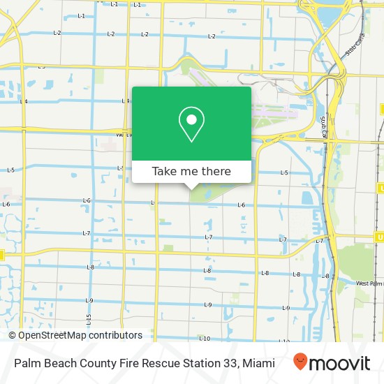 Mapa de Palm Beach County Fire Rescue Station 33