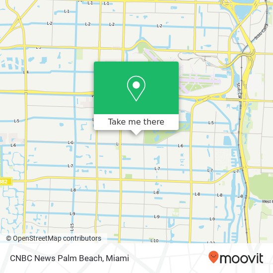 CNBC News Palm Beach map