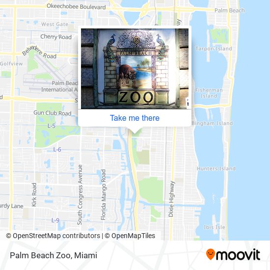 Mapa de Palm Beach Zoo