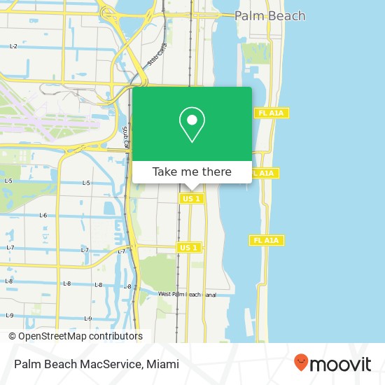 Mapa de Palm Beach MacService